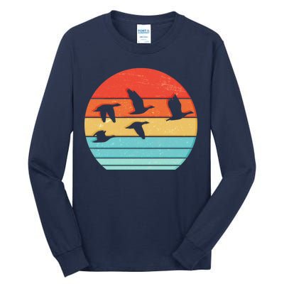 Retro Duck Hunting Sunset Tall Long Sleeve T-Shirt