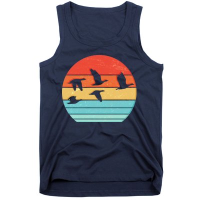 Retro Duck Hunting Sunset Tank Top