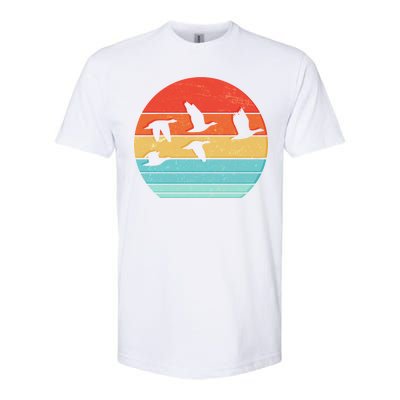 Retro Duck Hunting Sunset Softstyle® CVC T-Shirt