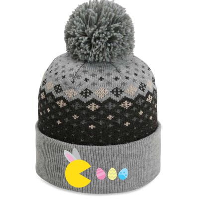 Retro Easter Egg Hunt Game The Baniff Cuffed Pom Beanie