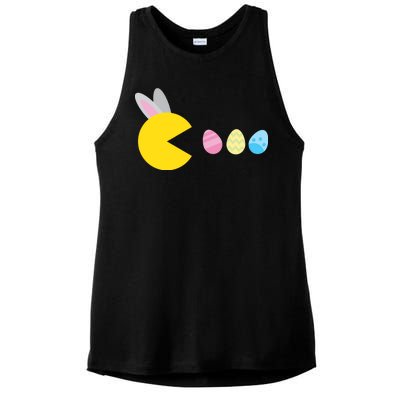 Retro Easter Egg Hunt Game Ladies PosiCharge Tri-Blend Wicking Tank