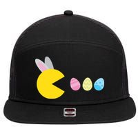 Retro Easter Egg Hunt Game 7 Panel Mesh Trucker Snapback Hat