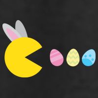 Retro Easter Egg Hunt Game 7 Panel Mesh Trucker Snapback Hat
