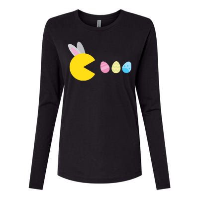 Retro Easter Egg Hunt Game Womens Cotton Relaxed Long Sleeve T-Shirt