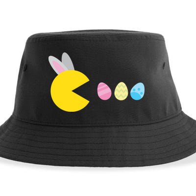 Retro Easter Egg Hunt Game Sustainable Bucket Hat