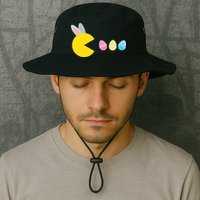 Retro Easter Egg Hunt Game Bucket Hat