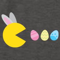 Retro Easter Egg Hunt Game Vector Backpack