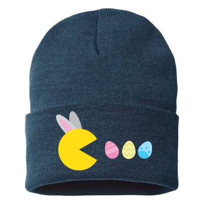 Retro Easter Egg Hunt Game Sustainable Knit Beanie