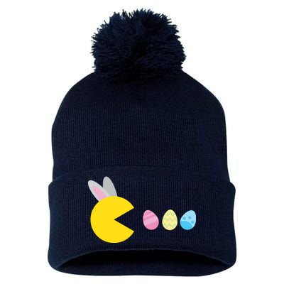 Retro Easter Egg Hunt Game Pom Pom 12in Knit Beanie