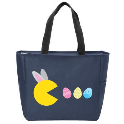 Retro Easter Egg Hunt Game Zip Tote Bag