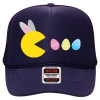 Retro Easter Egg Hunt Game High Crown Mesh Back Trucker Hat