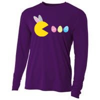 Retro Easter Egg Hunt Game Cooling Performance Long Sleeve Crew