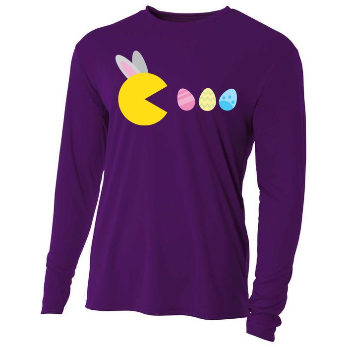 Retro Easter Egg Hunt Game Cooling Performance Long Sleeve Crew