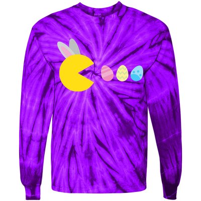 Retro Easter Egg Hunt Game Tie-Dye Long Sleeve Shirt
