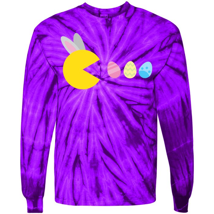 Retro Easter Egg Hunt Game Tie-Dye Long Sleeve Shirt