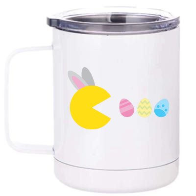 Retro Easter Egg Hunt Game 12 oz Stainless Steel Tumbler Cup