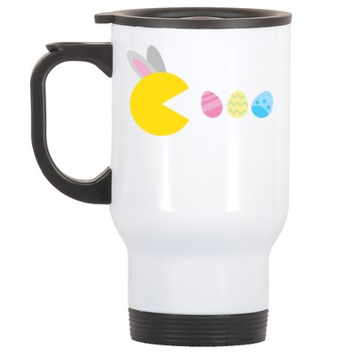 Retro Easter Egg Hunt Game Stainless Steel Travel Mug