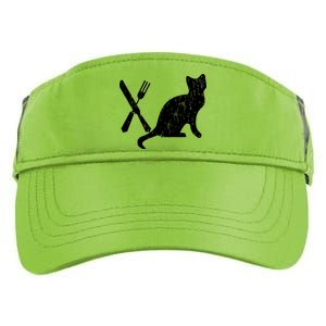 Retro Eat Pussy Funny Cat Spoon Adult Drive Performance Visor