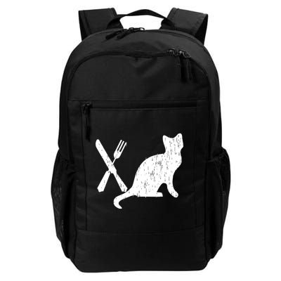 Retro Eat Pussy Funny Cat Spoon Backpack