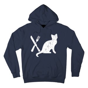 Retro Eat Pussy Funny Cat Spoon Hoodie