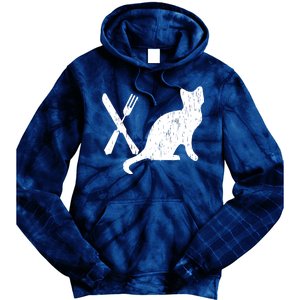 Retro Eat Pussy Funny Cat Spoon Tie Dye Hoodie