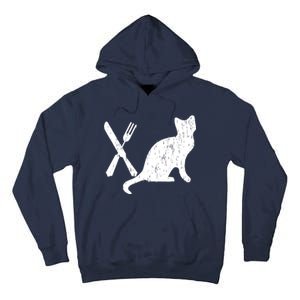 Retro Eat Pussy Funny Cat Spoon Tall Hoodie