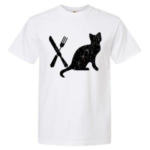 Retro Eat Pussy Funny Cat Spoon Garment-Dyed Heavyweight T-Shirt