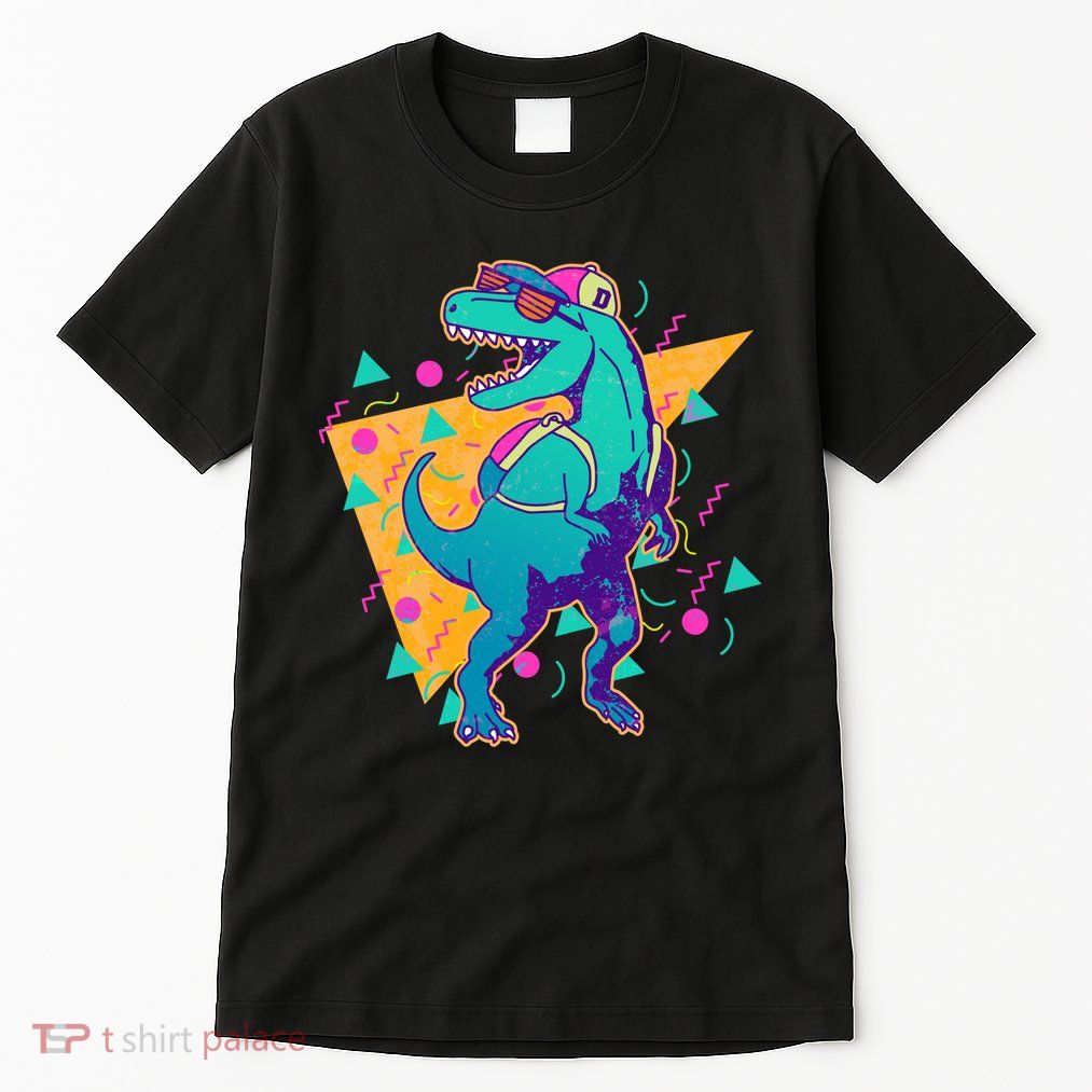 Retro Eighties Nineties Back to School TRex Dinosaur Tall T-Shirt