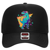 Retro Eighties Nineties Back to School TRex Dinosaur Trucker Hat