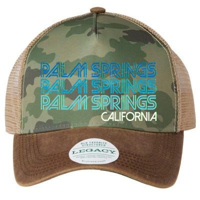 Retro Eighties Palm Springs California  Legacy Tie Dye Trucker Hat
