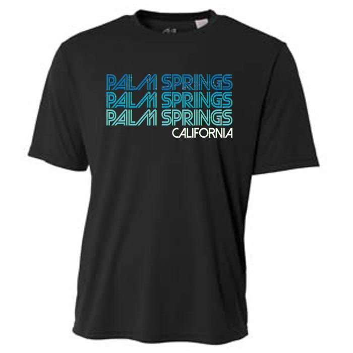 Retro Eighties Palm Springs California  Cooling Performance Crew T-Shirt