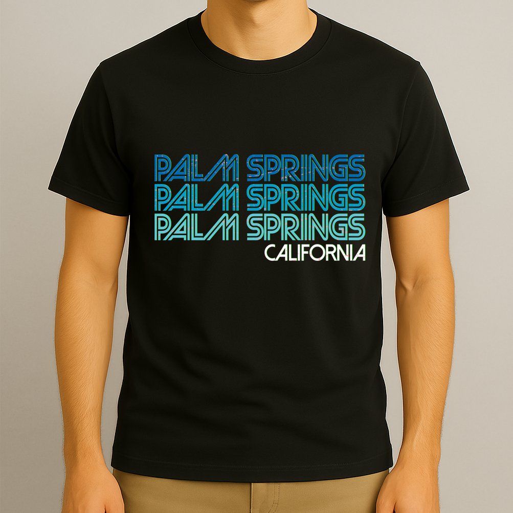 Retro Eighties Palm Springs California  T-Shirt