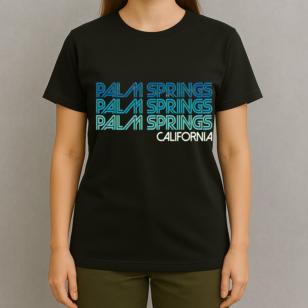 Retro Eighties Palm Springs California  T-Shirt