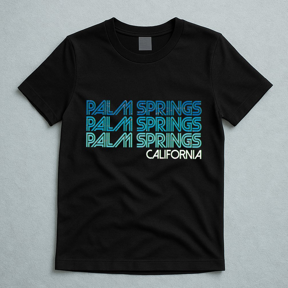 Retro Eighties Palm Springs California  T-Shirt