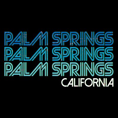 Retro Eighties Palm Springs California  T-Shirt