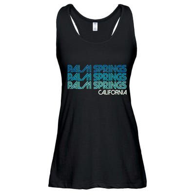 Retro Eighties Palm Springs California  Ladies Essential Flowy Tank