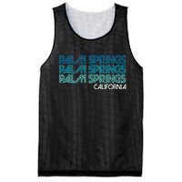 Retro Eighties Palm Springs California  Mesh Reversible Basketball Jersey Tank