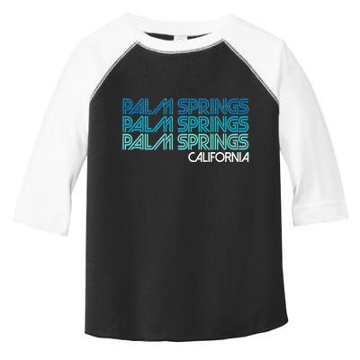 Retro Eighties Palm Springs California  Toddler Fine Jersey T-Shirt