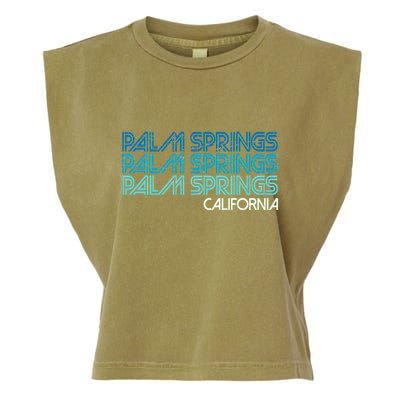 Retro Eighties Palm Springs California  Garment-Dyed Women's Muscle Tee