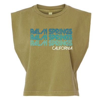 Retro Eighties Palm Springs California  Garment-Dyed Women's Muscle Tee