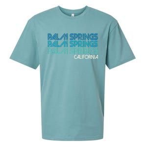 Retro Eighties Palm Springs California  Sueded Cloud Jersey T-Shirt