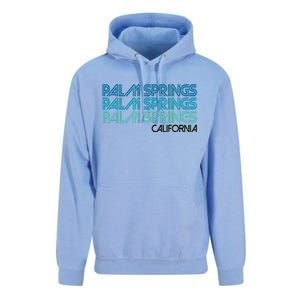 Retro Eighties Palm Springs California  Unisex Surf Hoodie