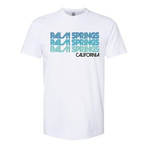 Retro Eighties Palm Springs California  Softstyle CVC T-Shirt