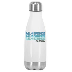 Retro Eighties Palm Springs California  Stainless Steel Insulated Water Bottle