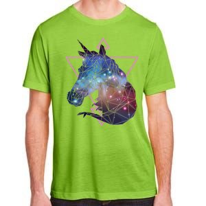 Retro Eighties Polygon Galaxy Unicorn Adult ChromaSoft Performance T-Shirt