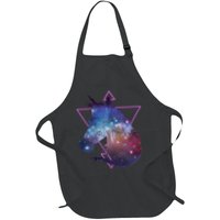 Retro Eighties Polygon Galaxy Unicorn Apron