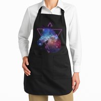 Retro Eighties Polygon Galaxy Unicorn Apron