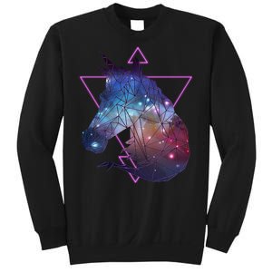 Retro Eighties Polygon Galaxy Unicorn Sweatshirt