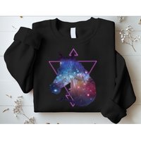 Retro Eighties Polygon Galaxy Unicorn Sweatshirt