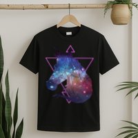 Retro Eighties Polygon Galaxy Unicorn T-Shirt